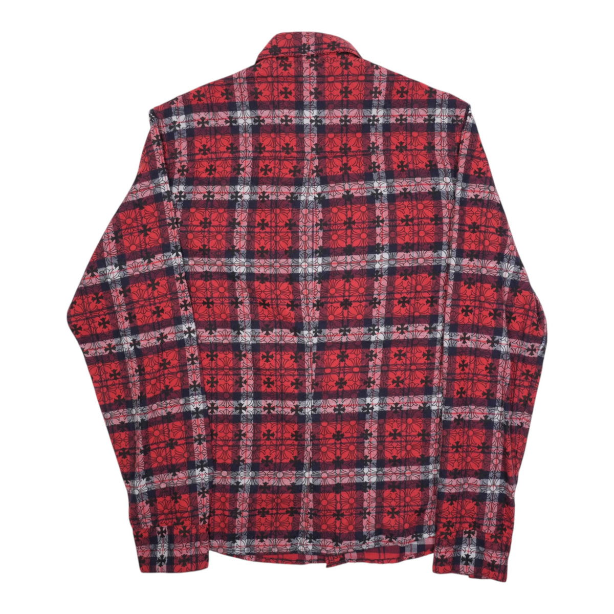 ルーズエンド LOOSE END 総柄CHプラス 【袖クロスパッチ付チェックシャツ】【レッド】 SIZE:M