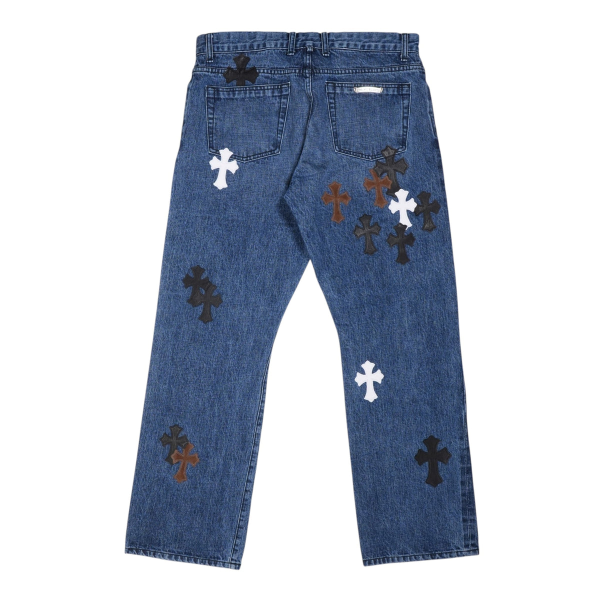 クロスパッチ付き JEAN STRTLG FBRC 【デニムパンツ】【インディゴ】 SIZE:36