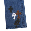 クロスパッチ付き JEAN STRTLG FBRC 【デニムパンツ】【インディゴ】 SIZE:36