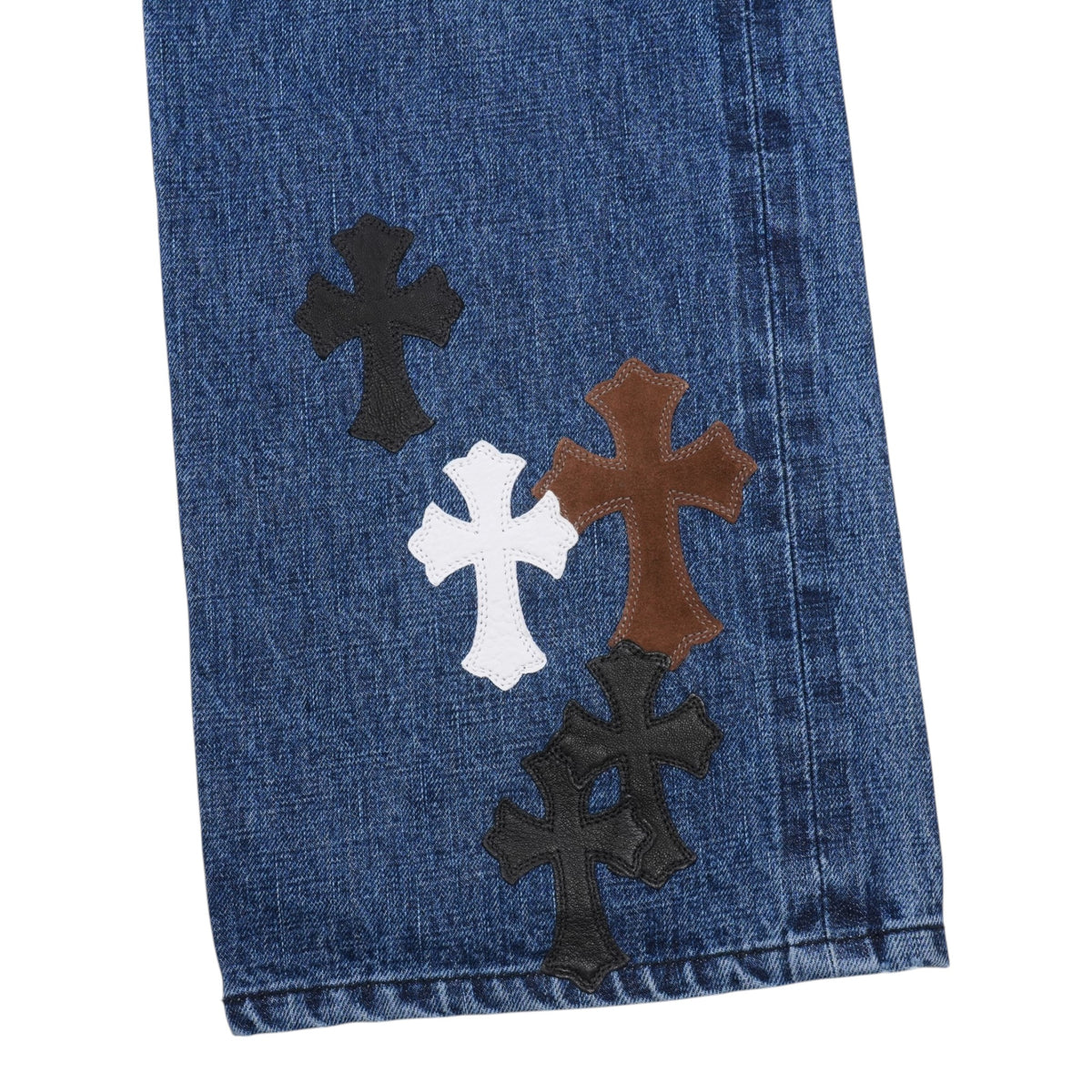 クロスパッチ付き JEAN STRTLG FBRC 【デニムパンツ】【インディゴ】 SIZE:36