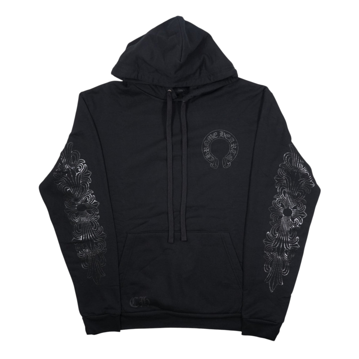 オンライン限定袖フローラルアーチロゴバックプリント 【パーカー】【ブラック】【新品】 SIZE:M