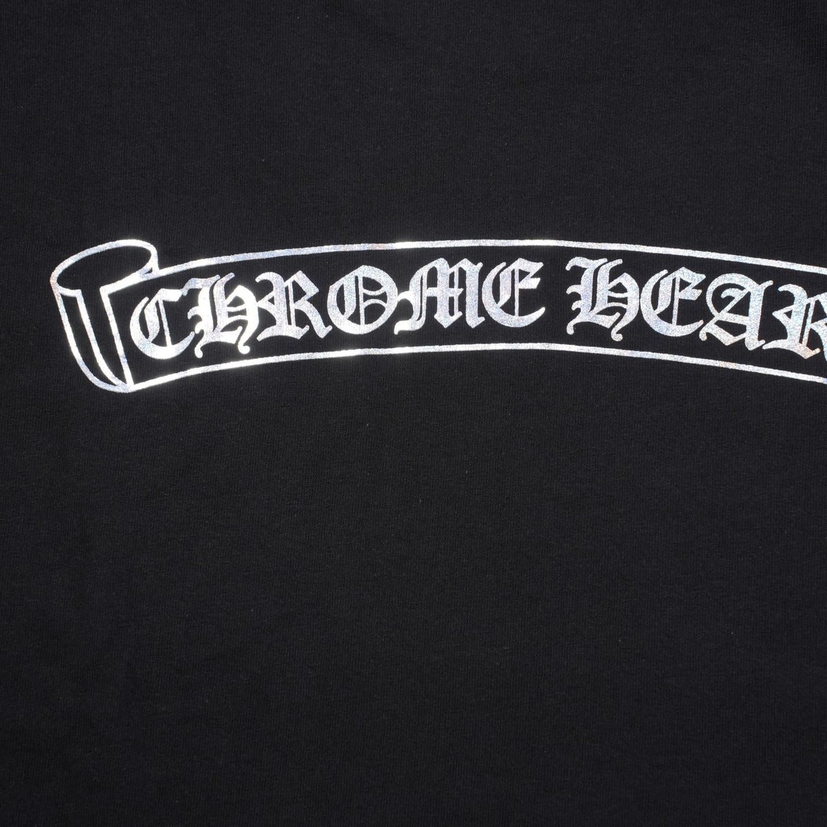 スクロールラベルバックプリント 【Tシャツ】【ブラック×シルバー】【新品】 SIZE:XL