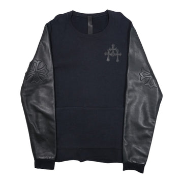 Y NOTレザーパッチ 【スウェット】【ブラック】 SIZE:L