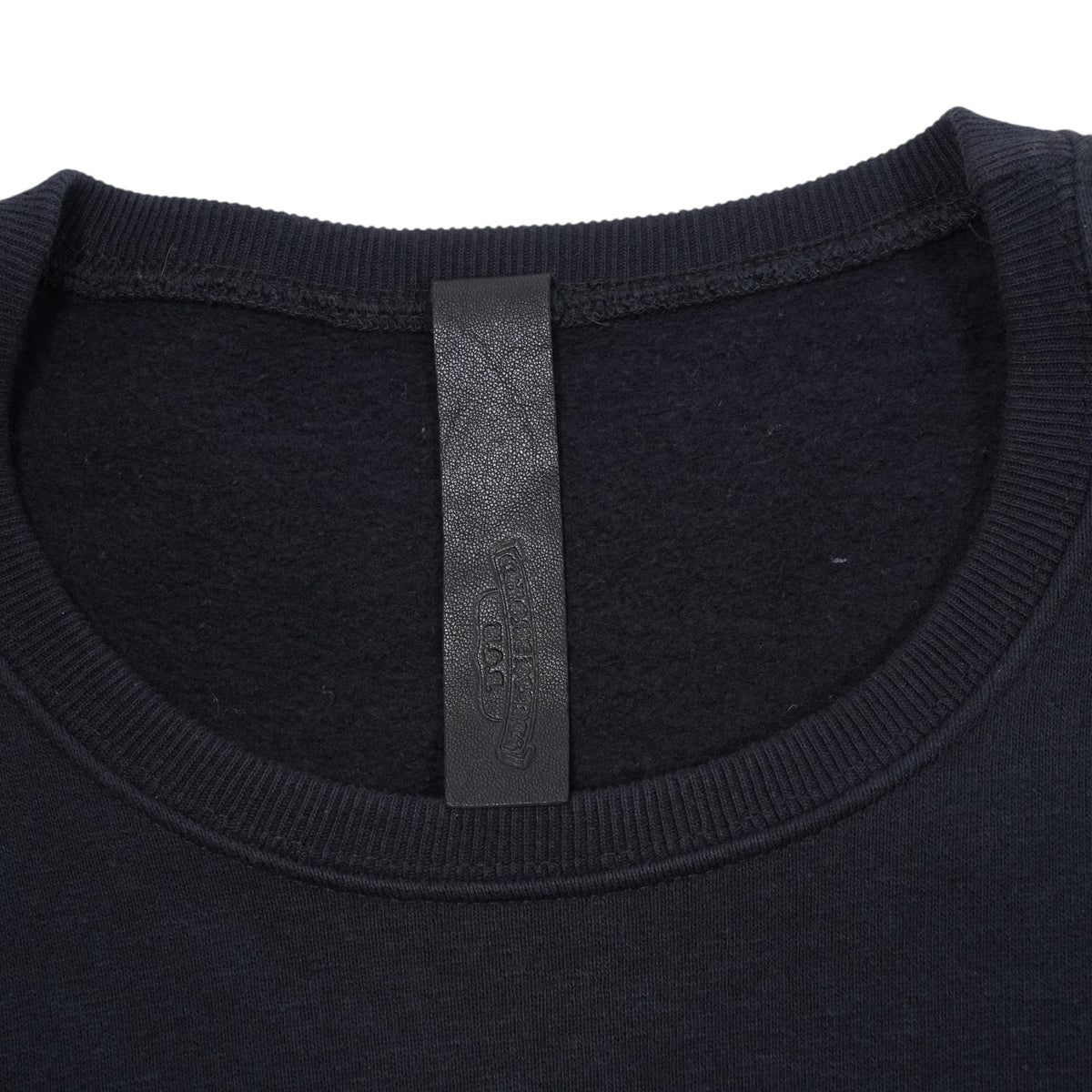 Y NOTレザーパッチ 【スウェット】【ブラック】 SIZE:L