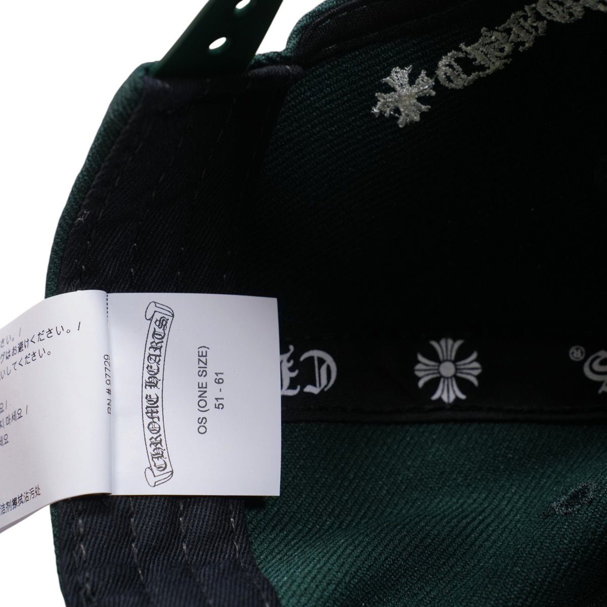 CH刺繍 【ベースボールキャップ/BASEBALL CAP】【グリーン】【新品】 SIZE:ONE
