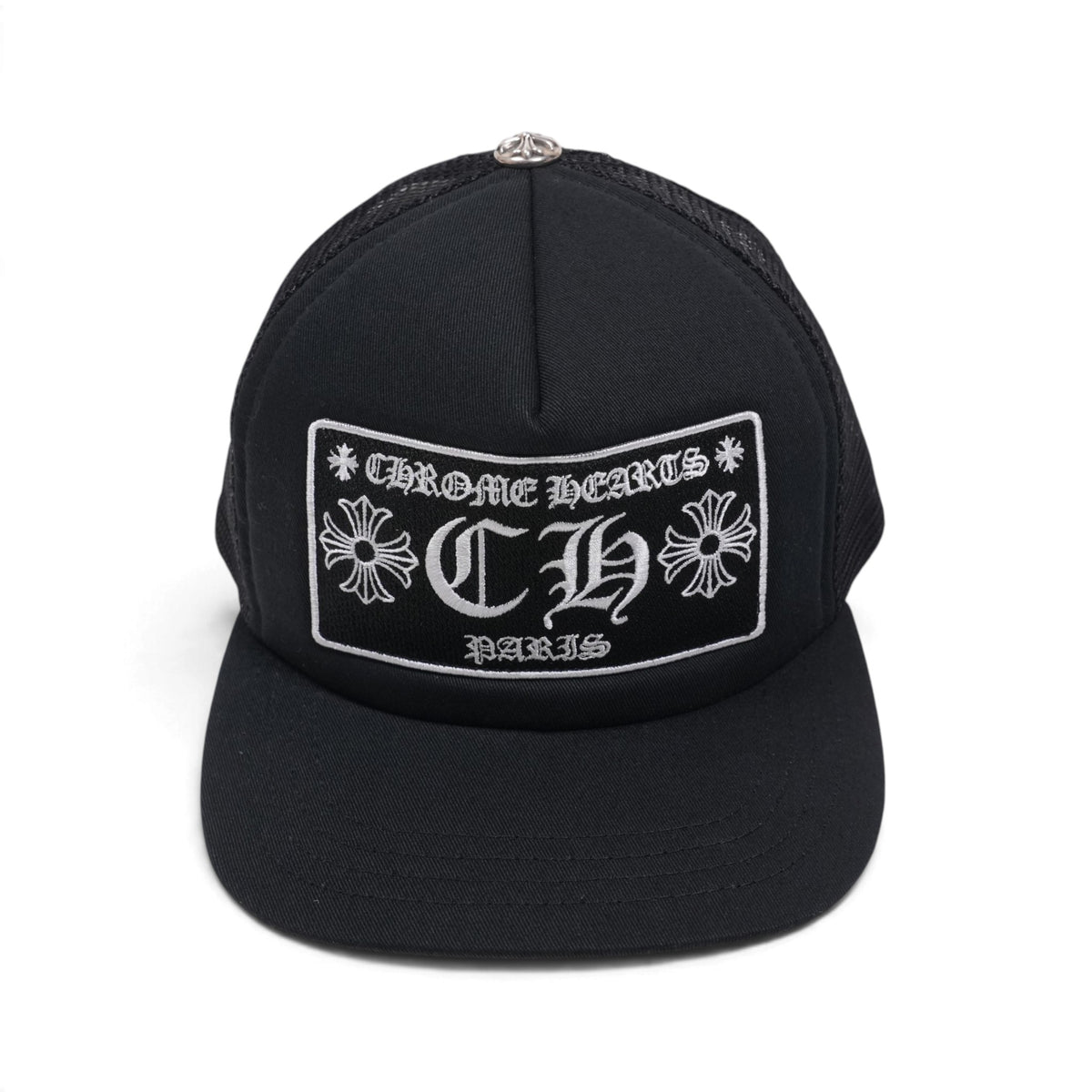 パリ限定 CHパッチ 【トラッカーキャップ/TRUCKER CAP】【ブラック】 SIZE:ONE