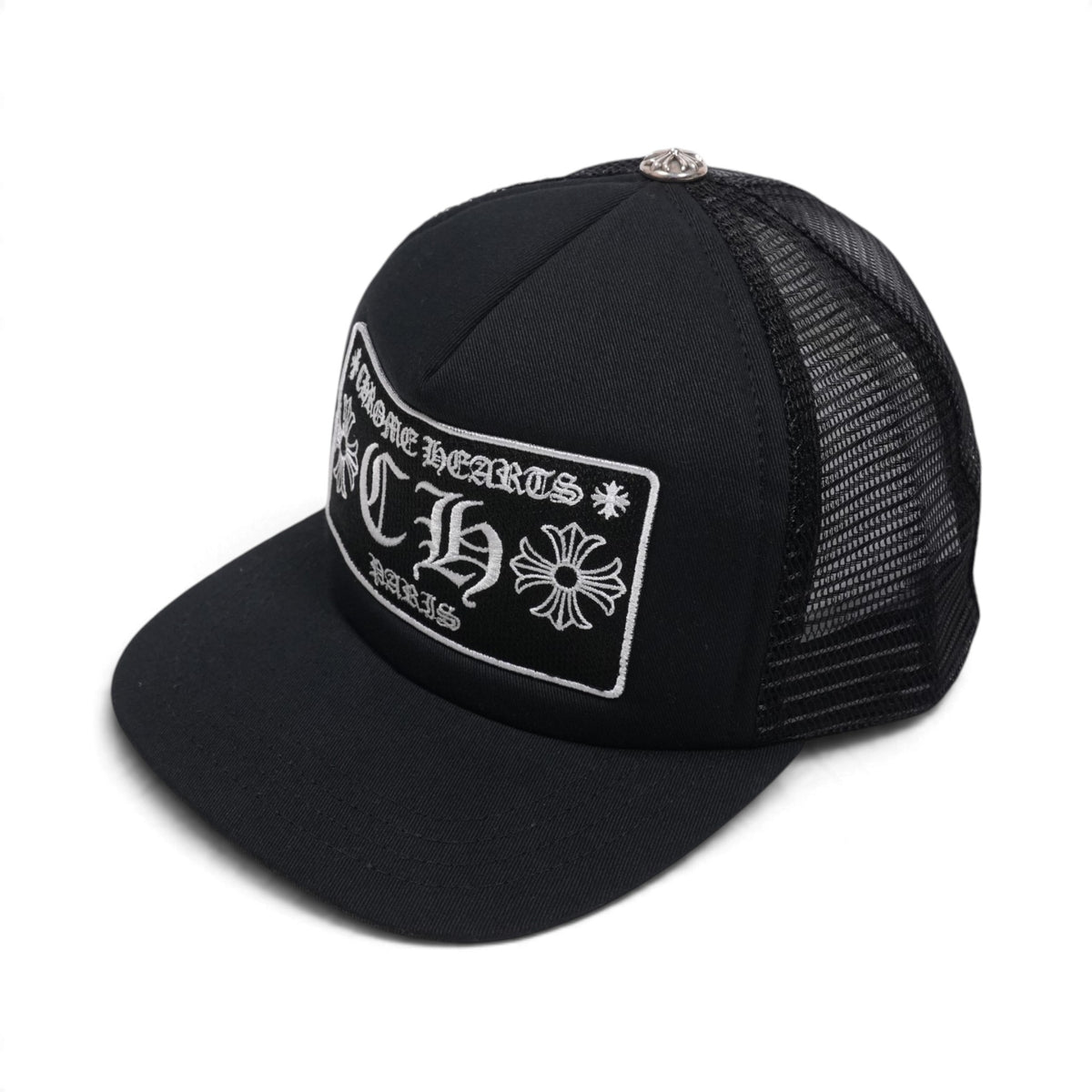 パリ限定 CHパッチ 【トラッカーキャップ/TRUCKER CAP】【ブラック】 SIZE:ONE