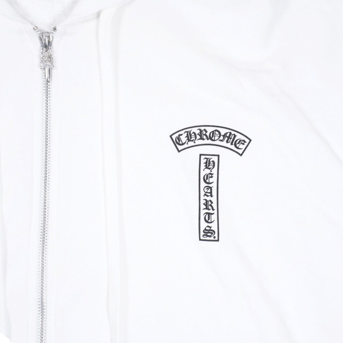Tバー/アーチロゴバックプリント 【ジップパーカー】【ホワイト】【新品】SIZE:XL