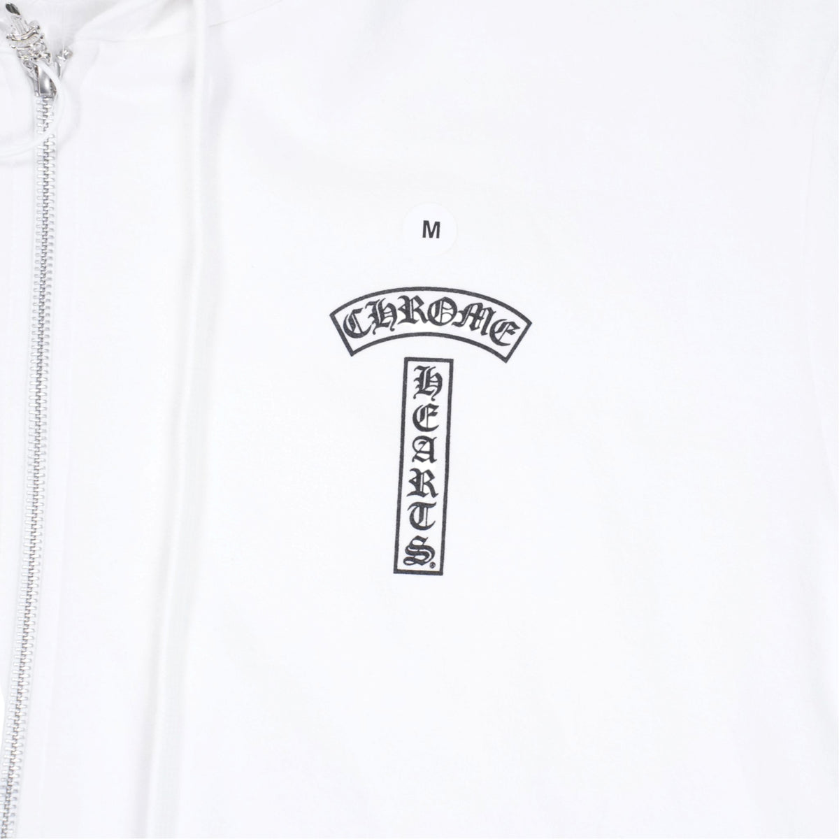 Tバー/アーチロゴバックプリント 【ジップパーカー】【ホワイト】【新品】SIZE: M
