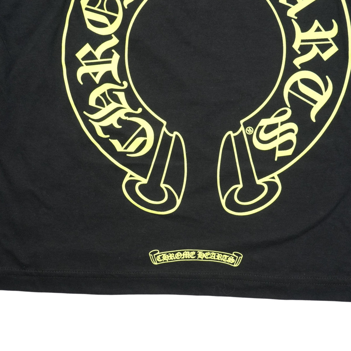 袖フローラルホースシューバックプリント 【カットソー】【ブラック×イエロー】【新品】 SIZE:L