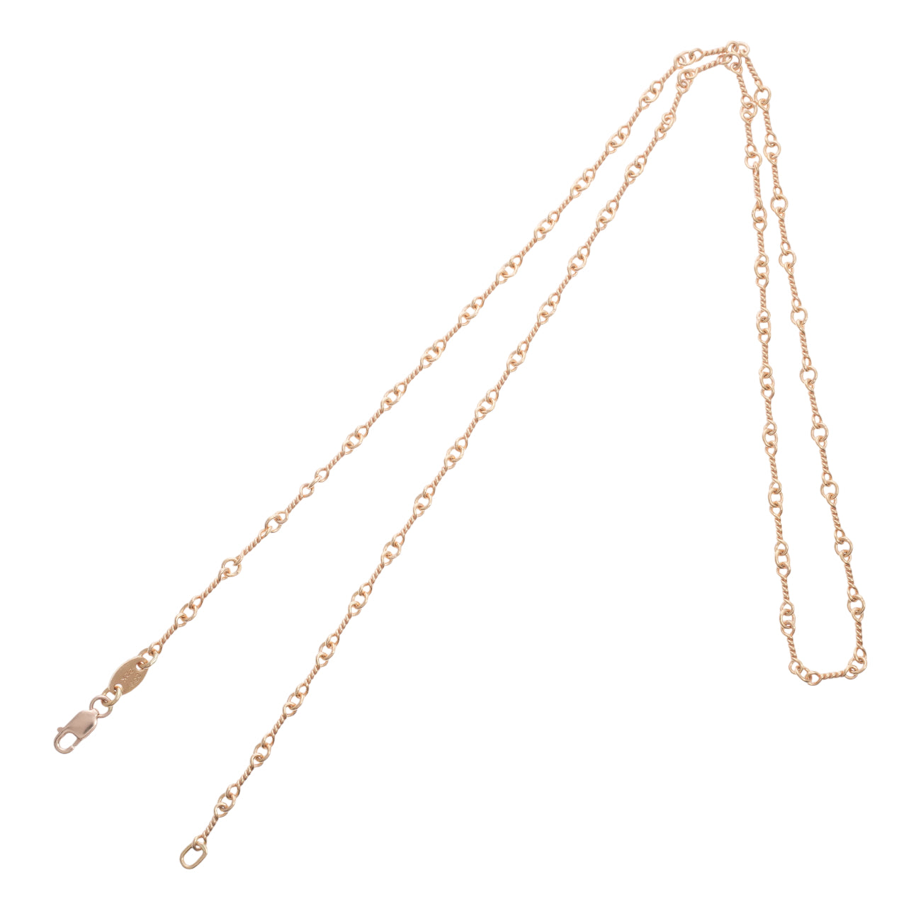 22K ツイストチェーン 20インチ T20 NECK CHAIN 【ゴールドネックレス チェーン】インボイス付き