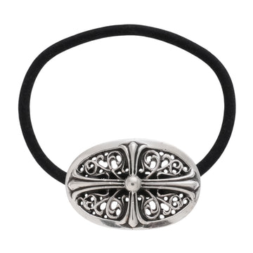 クラシックオーバルヘアゴム CLASSIC OVAL CROSS HAIRBAND 【シルバーコンチョ】