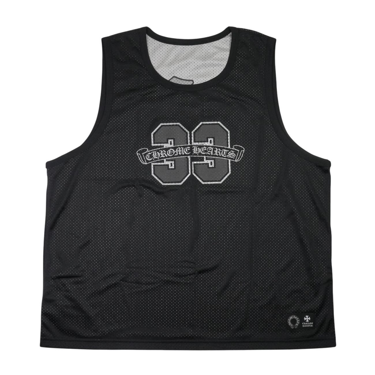 MESH WARM UP JERSEY CHプリント 【タンクトップ】【ブラック】 SIZE:XL