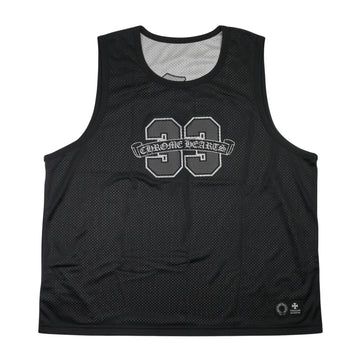 MESH WARM UP JERSEY CHプリント 【タンクトップ】【ブラック】 SIZE:XL
