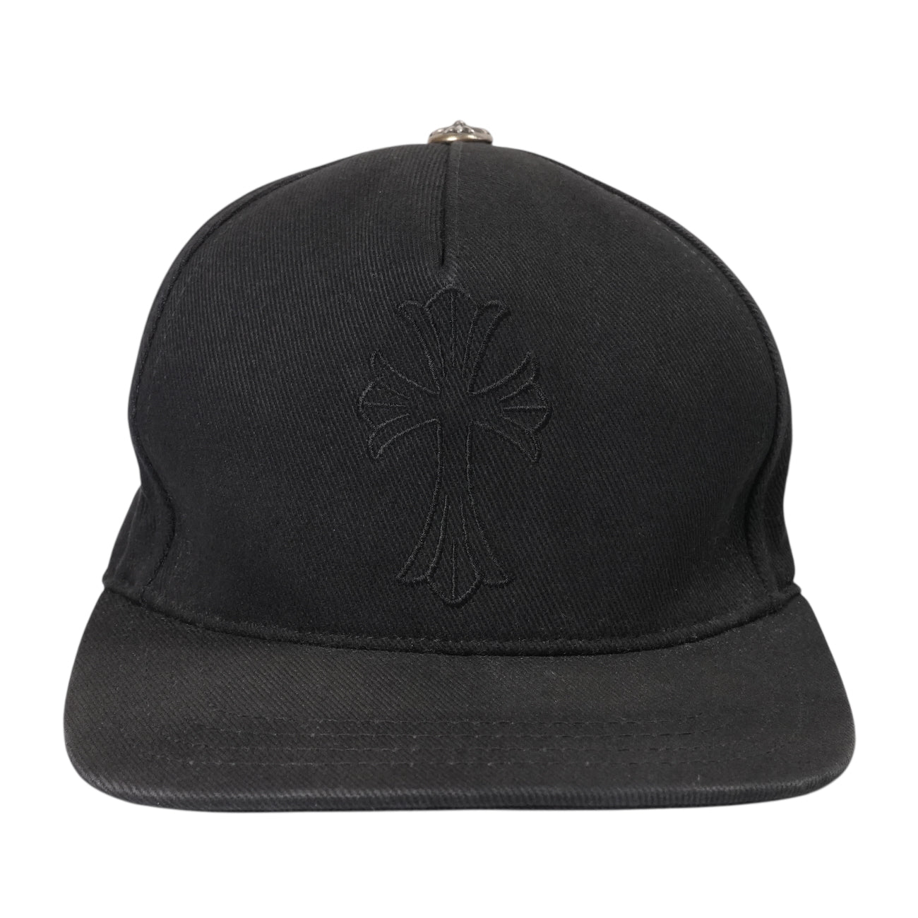 クロス刺繍 【ベースボールキャップ/BASEBALL CAP】【ブラック】 SIZE:ONE