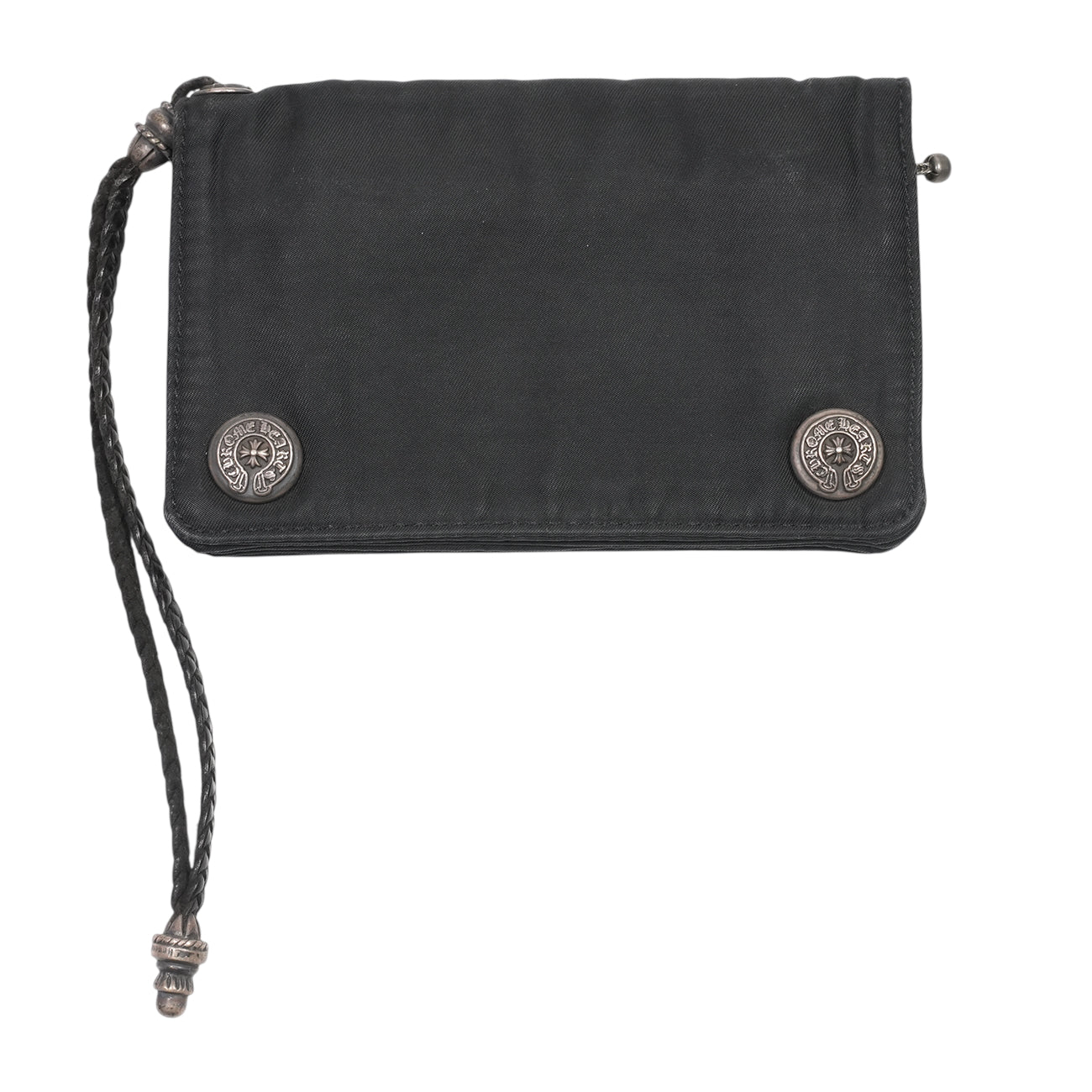 2ジップ 2 ZIP ナイロンストラップ付ホースシューボタン【シルバー折り財布】