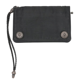 2ジップ 2 ZIP ナイロンストラップ付ホースシューボタン【シルバー折り財布】