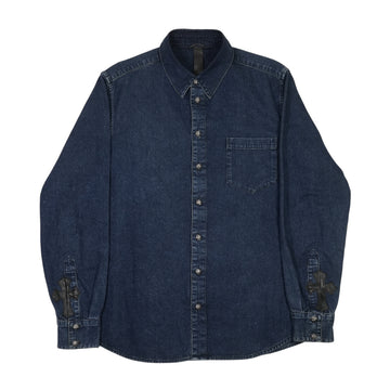 ルーズエンド LOOSE END 【デニムクロスパッチ付デニムシャツ】【インディゴ】 SIZE:XL
