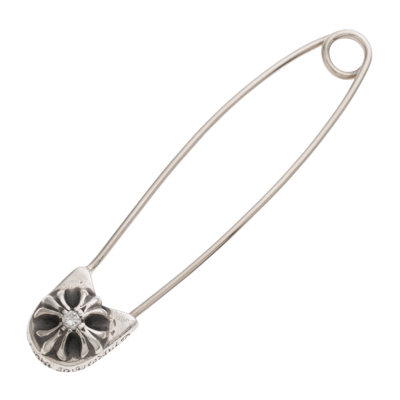 ラージ セーフティピン 1P DIA LG SAFETY PIN 【シルバーネックレストップ チャーム ダイヤモンド】