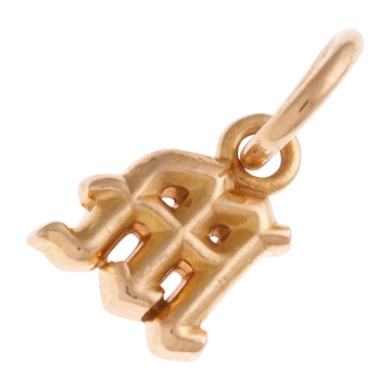 22K イニシャルスタック 【M】ALPHABET STACK 【ゴールドネックレストップ チャーム】