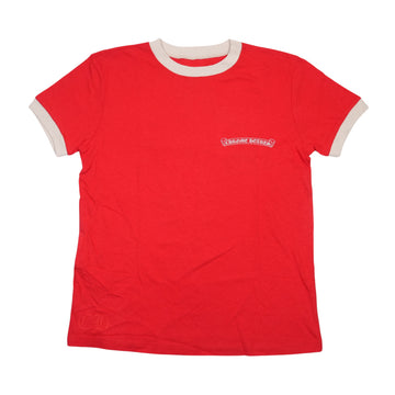 新品ホースシューバックプリント ROLLER SKATE 【Tシャツ】【レッド】 SIZE:L