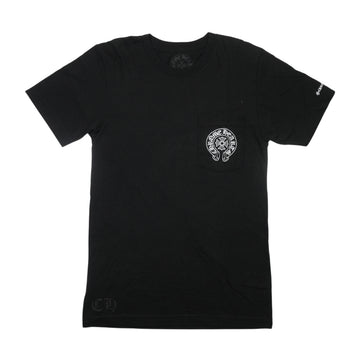 ホースシュープリント 【Tシャツ】【ブラック】 SIZE:S