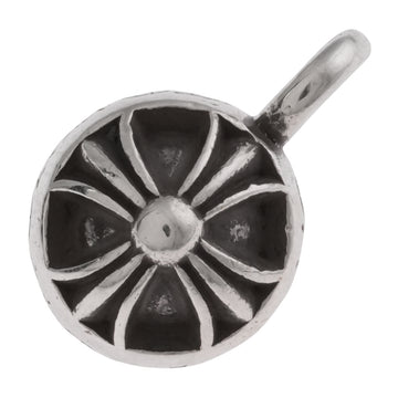 バンデッドCHプラスビーズ ミディアム BANDED CH PLUS BEAD MD【シルバーネックレストップ チャーム】 インボイス付き