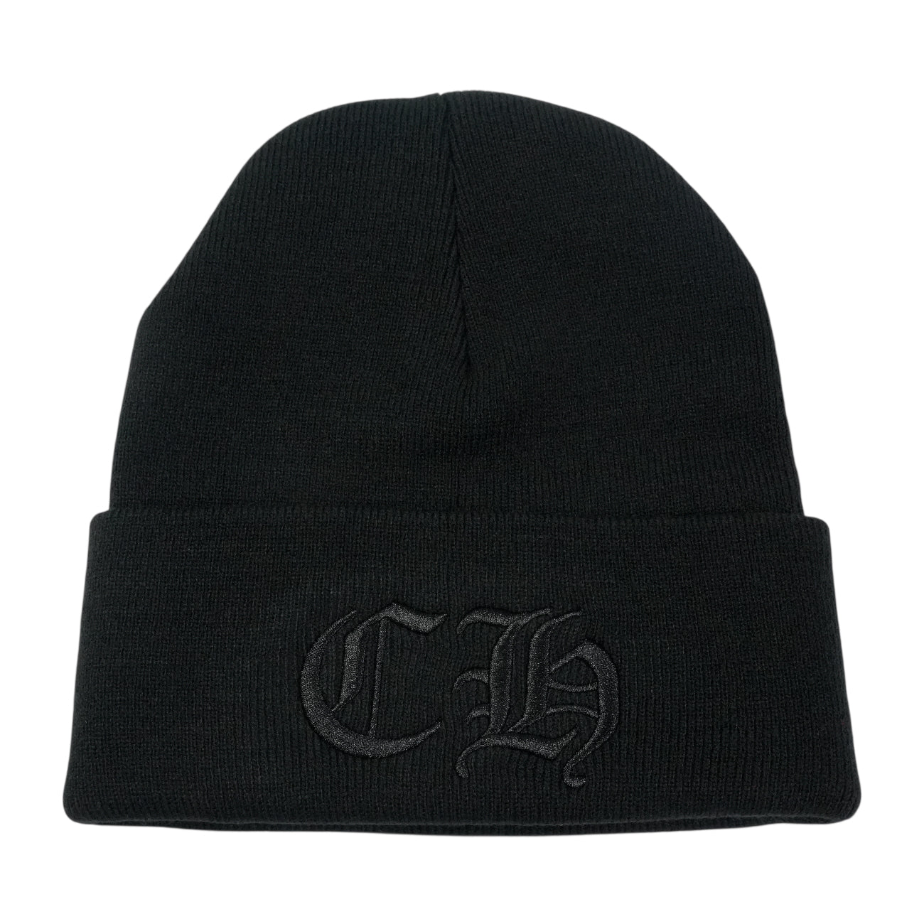 クロムハーツ CHROME HEARTS 中古 正規品 CH刺繍 【ニット帽/ビーニー