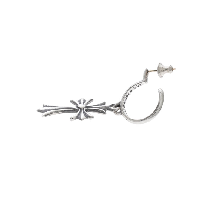 クロムハーツ CHROME HEARTS 中古 正規品 タイニーCHクロスフープ TINY