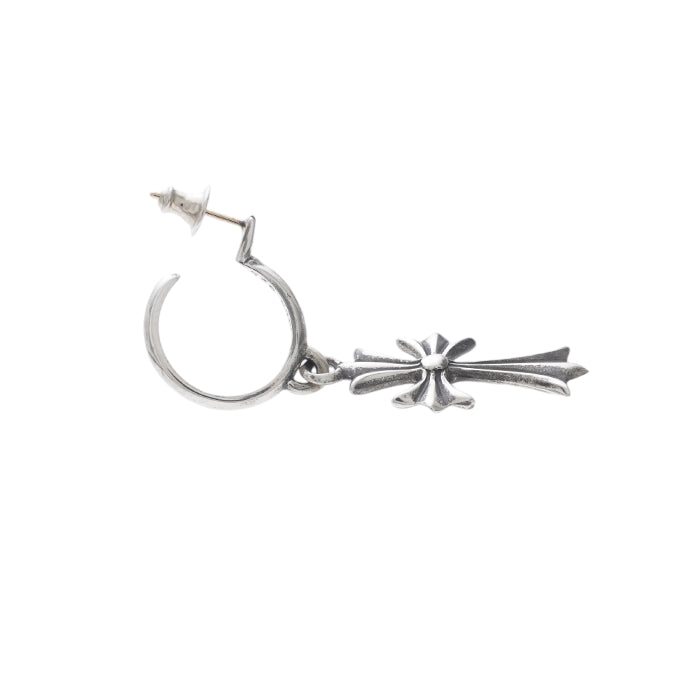 クロムハーツ CHROME HEARTS 中古 正規品 タイニーCHクロスフープ TINY