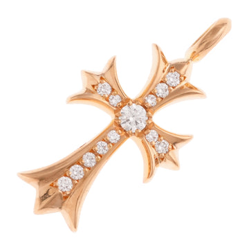 22K タイニーファットクロス PAVE DIA CRS F TINY 【ゴールドネックレストップ チャーム パヴェ ダイヤモンド】
