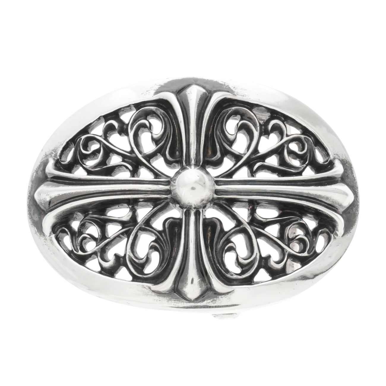 クラシックオーバルクロスバックル BUCKLE CLASSIC OVAL CROSS 1.5 【シルバーバックル ベルト】