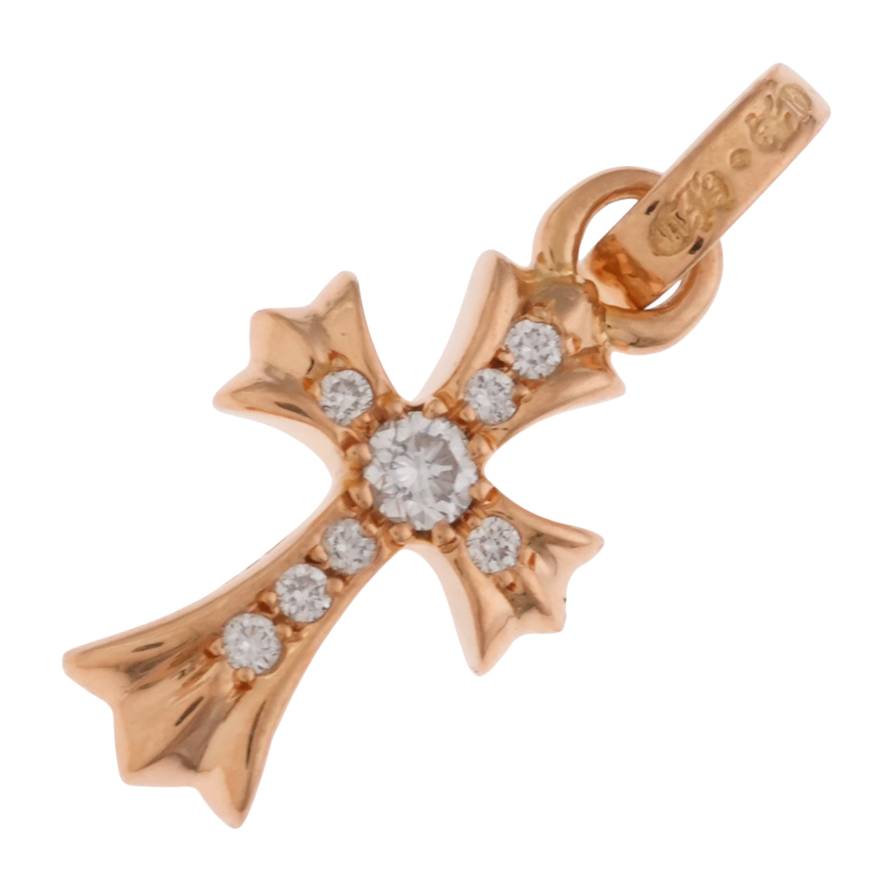 22K ベイビーファット PAVE DIA CRS BBYFAT 【ゴールドネックレストップ チャーム パヴェ ダイヤモンド】