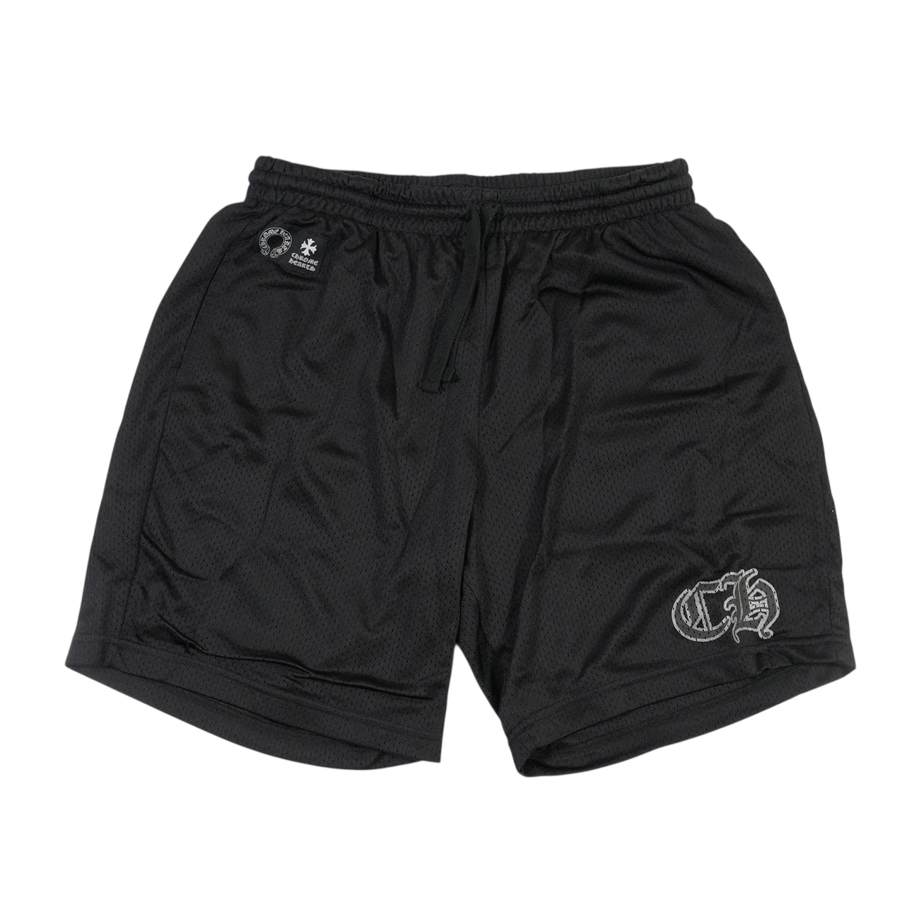 MESH WARM UP JERSEY CHプリント 【メッシュハーフパンツ】【ブラック】 SIZE:XL