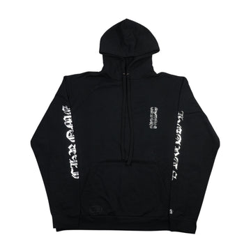 1988オンライン限定袖ロゴプリント 【パーカー】【ブラック×シルバー】【新品】 SIZE:XL
