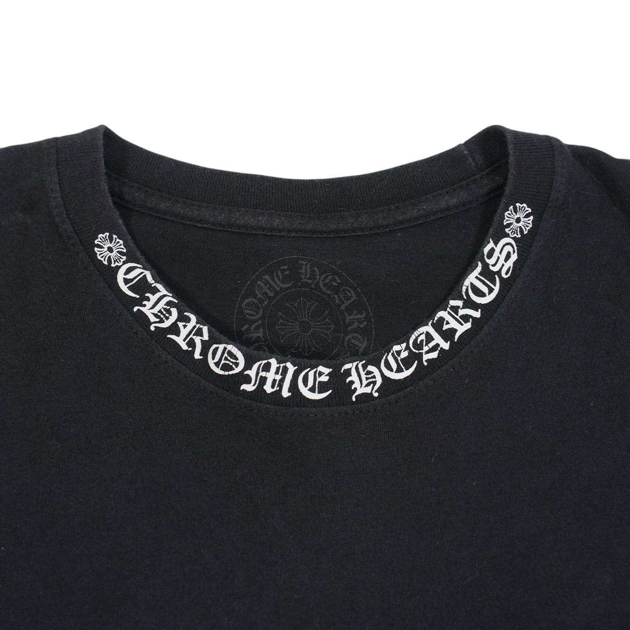 CHROME HEARTS CH T-SHRT1 ネックロゴプリント Tシャツ クロムハーツ CH T-SHRT 1 ネックロゴプリントTシャツ メンズ XL
