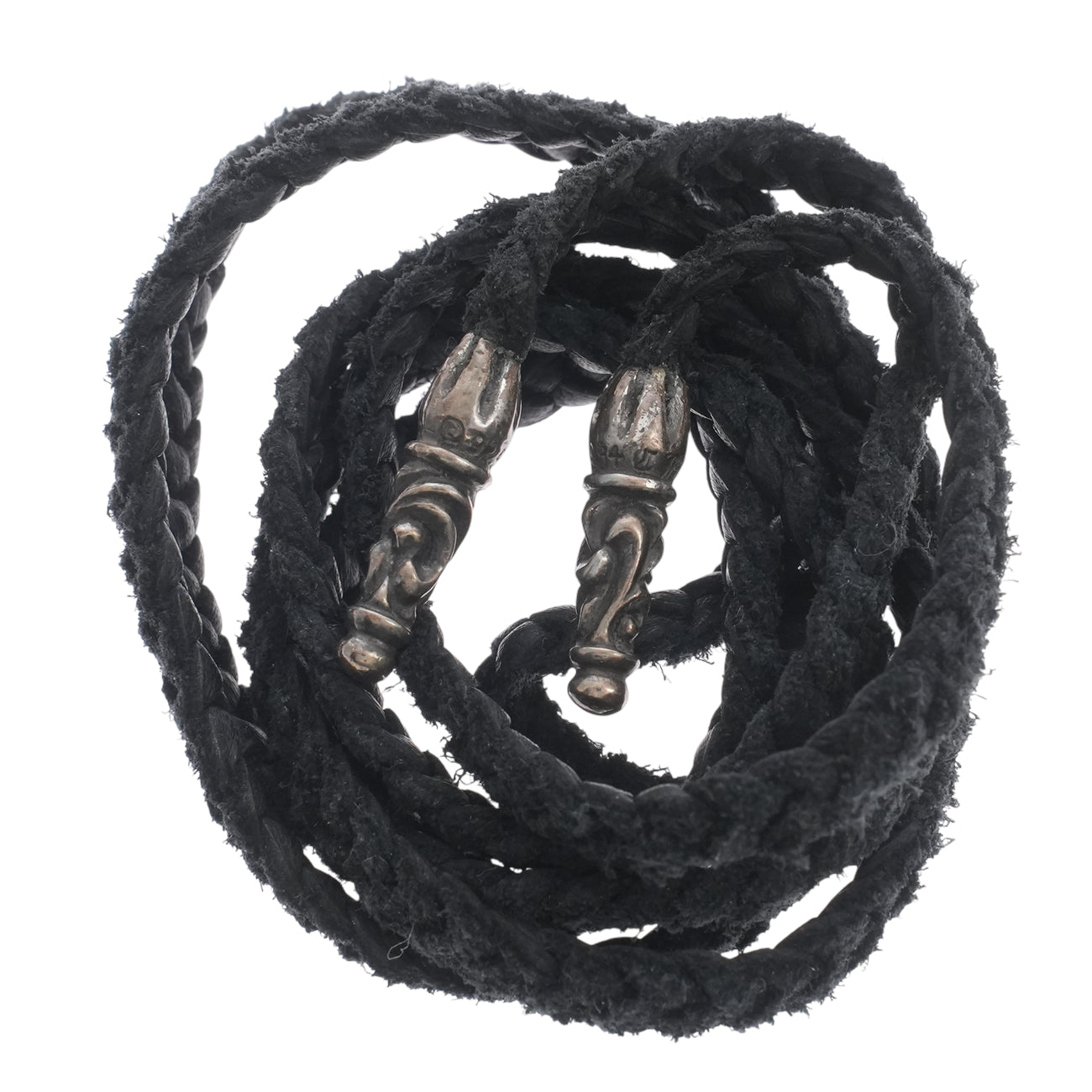 レザーブレイド スクロールチップ SC LEATHER BRAID 【レザーネックレス】