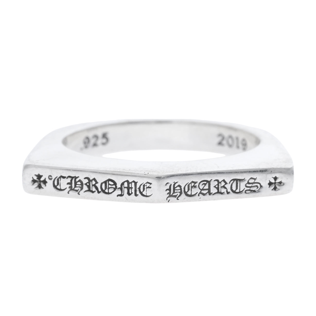 Chrome Hearts CHロゴリング シルバー925 CHロゴ CH LOGO STACK【シルバーリング】 14号