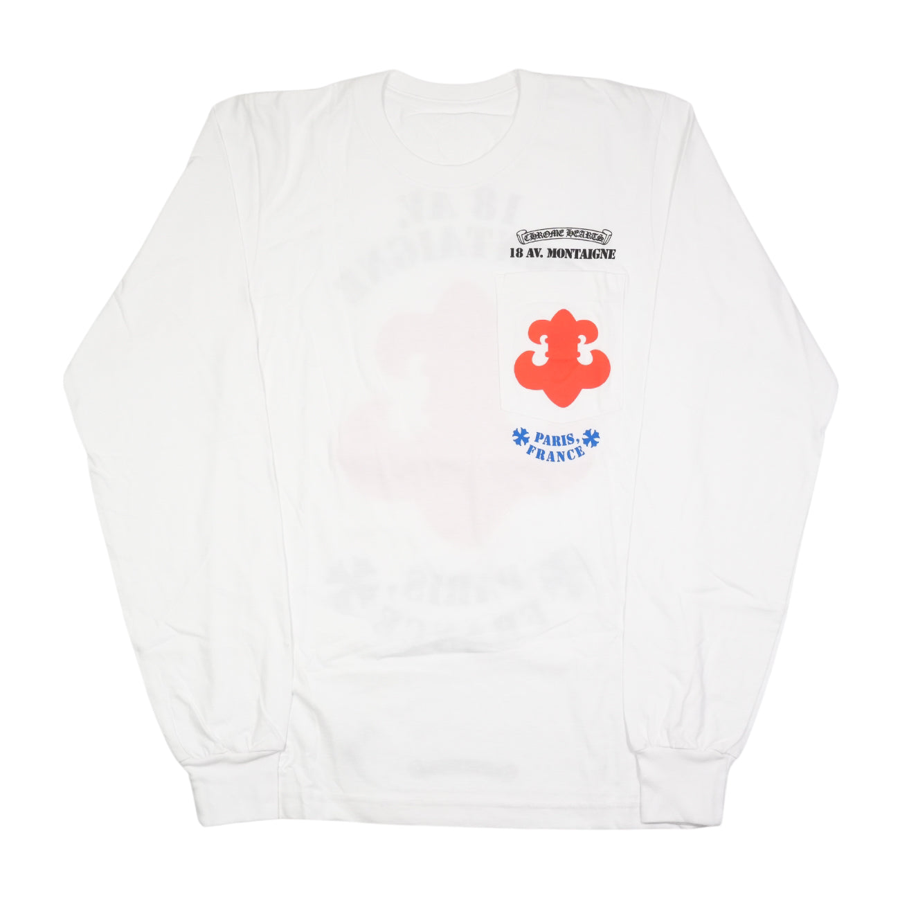 Paris 18 AV. Montaigne L S Tee パリ限定BSフレアプリント長袖カットソー