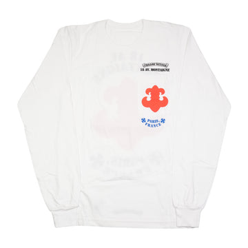 Paris 18 AV. Montaigne L S Tee パリ限定BSフレアプリント長袖カットソー