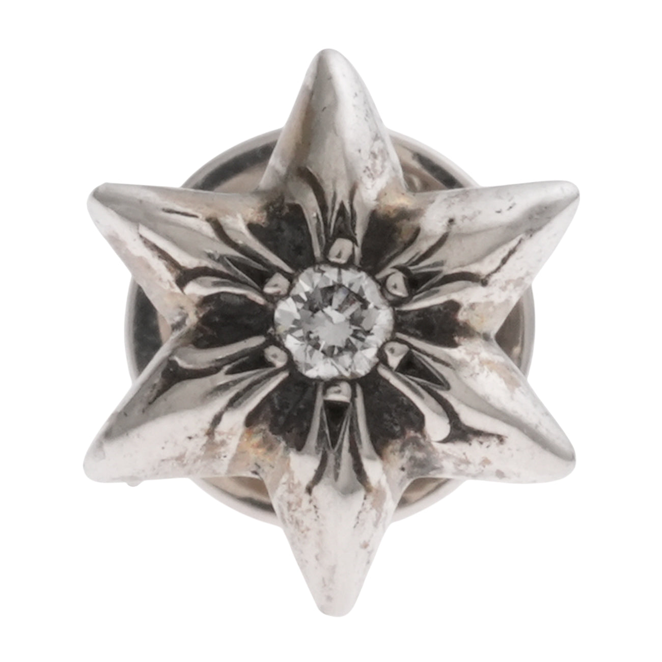 6ポイントスター DIA 6POINT STAR 【シルバーピアス ダイヤモンド】