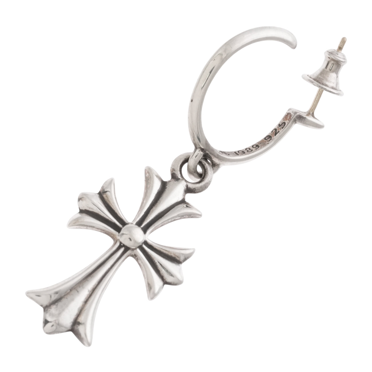 タイニーCHクロスフープ TINY CH CROSS HOOP 【シルバーピアス】