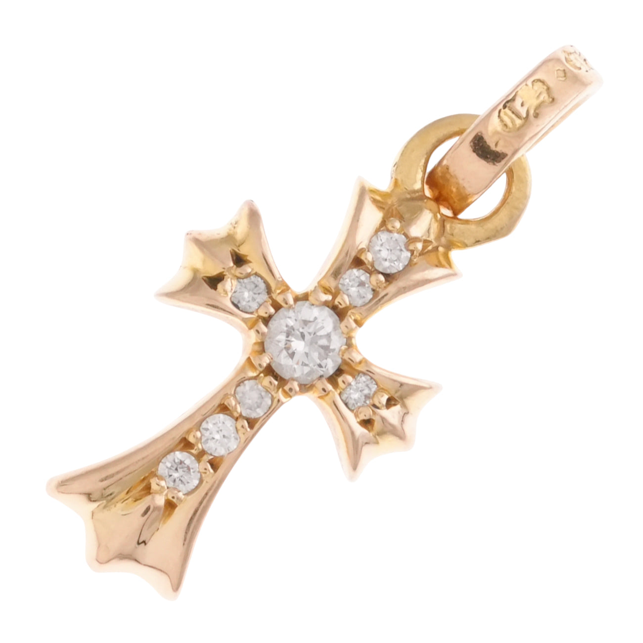 22K ベイビーファット PAVE DIA CRS BBYFAT 【ゴールドネックレストップ チャーム パヴェ ダイヤモンド】