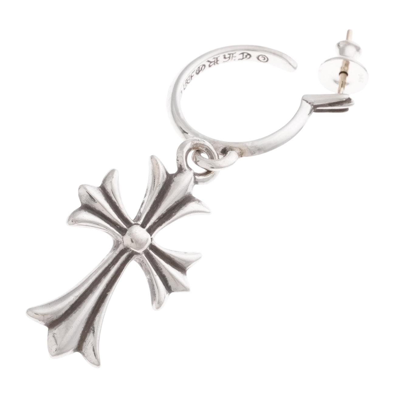 タイニーCHクロスフープ TINY CH CROSS HOOP 【シルバーピアス】