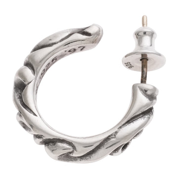 タイニースクロールフープ TINY SCROLL HOOP 【シルバーピアス】