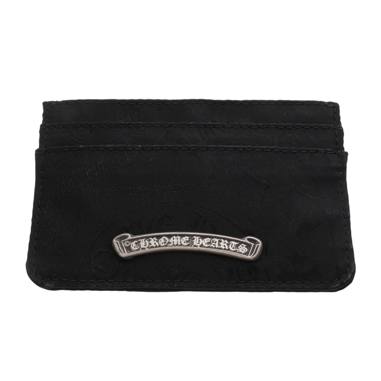 新品ダブルサイド DOUBLE SIDE スクロールラベル付き総柄カードケース 【ナイロン名刺入れ パスケース】