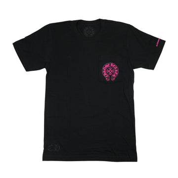 ホースシューバックプリント 【Tシャツ】【ブラック×ピンク】【新品】 SIZE:S