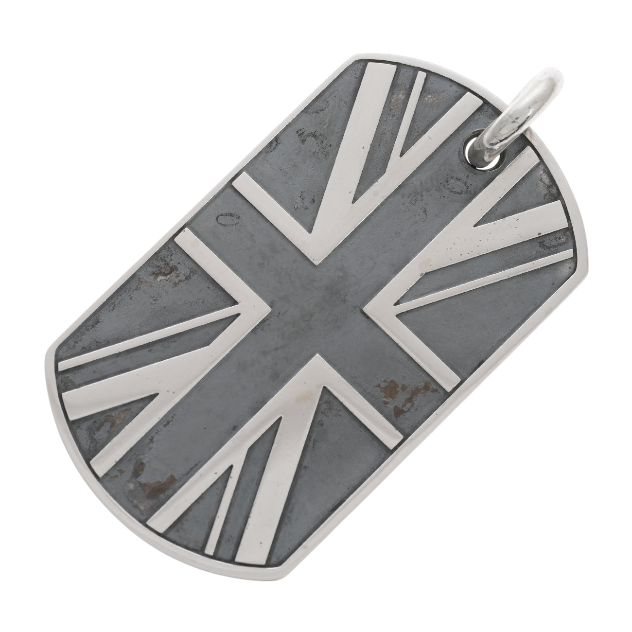 ラージユニオンジャック ドッグタグ LG UNION JACK DOG TAG 【シルバーネックレストップ ペンダント】