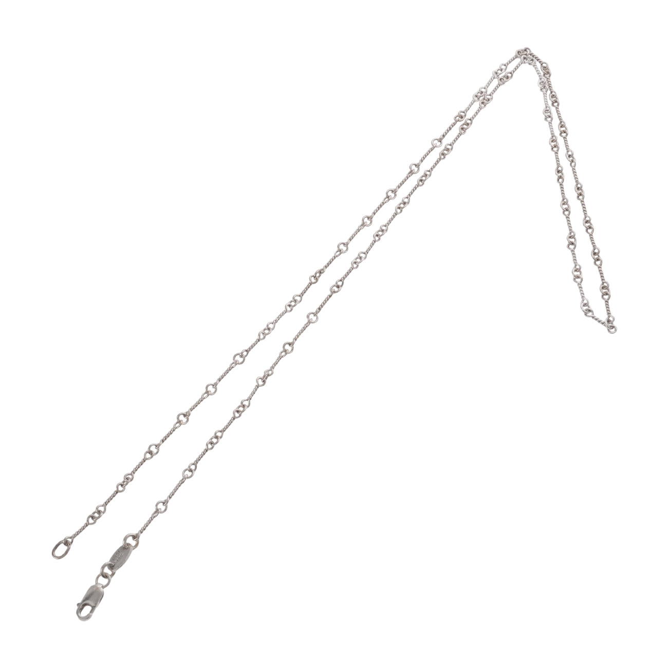 18KWG ツイストチェーン 20インチ T18 NECK CHAIN 【ホワイトゴールドネックレス チェーン】