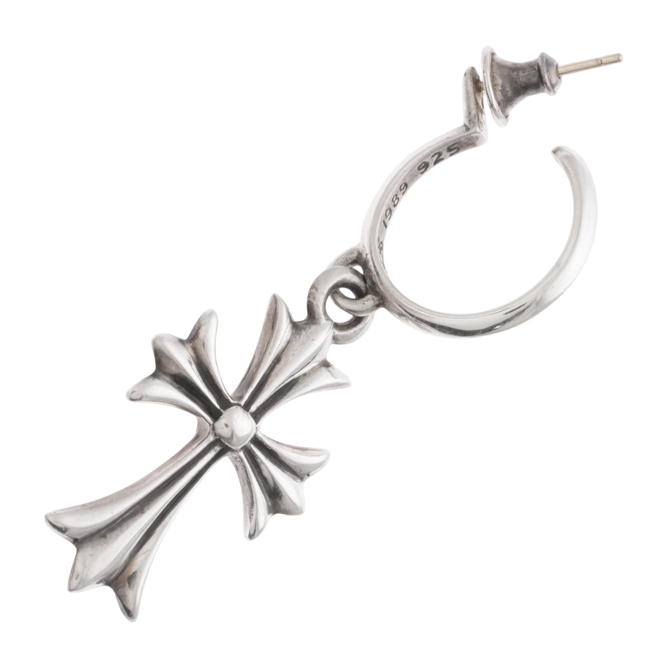 タイニーCHクロスフープ TINY CH CROSS HOOP 【シルバーピアス】